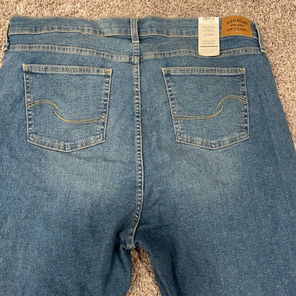 Signature Levi's Strauss heritage high rise straight_7